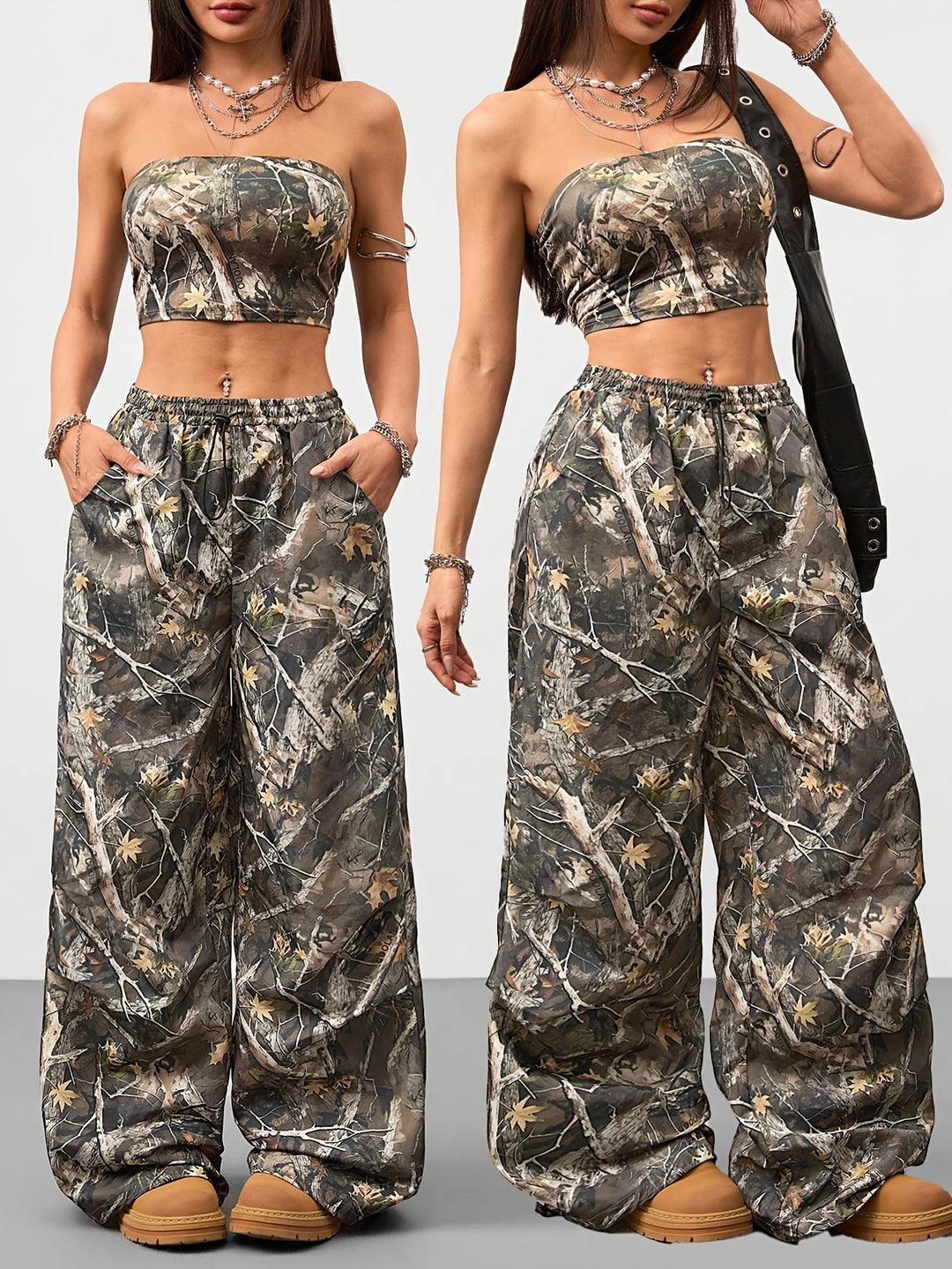 The Camo Leggings & Parachute Set