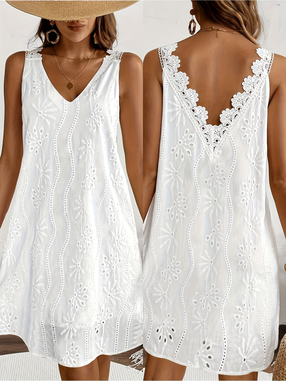 The Lace-Trim Peplum Top
