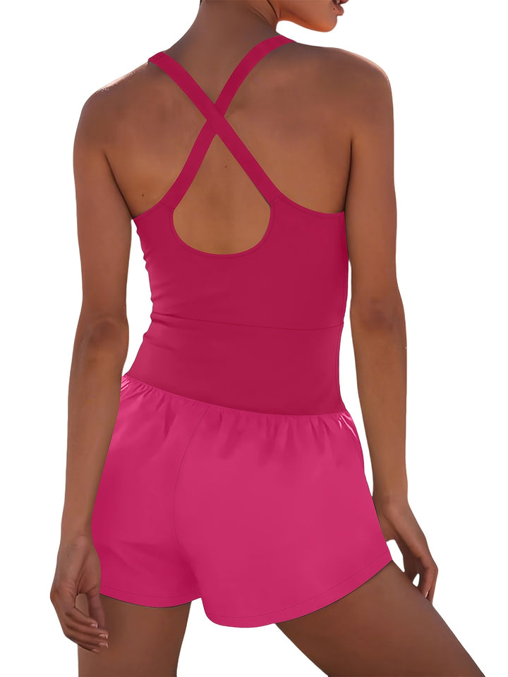 The Cross-Back Cutout Jumpsuit