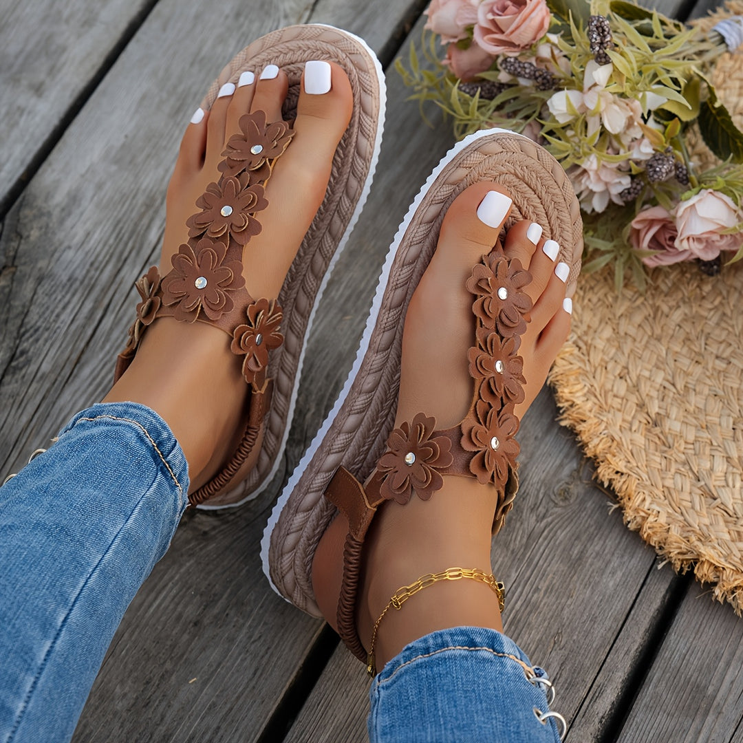 The Floral Flip-Flop Sandals