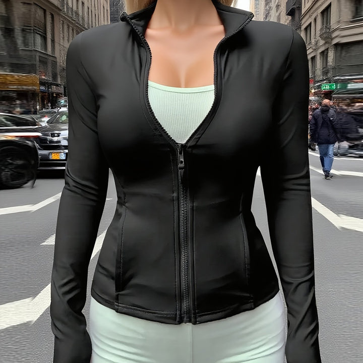 The Zip-Up Cropped Jacket