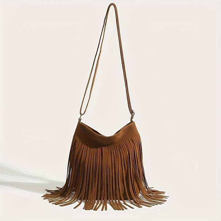 Sienna Boho Tassel Crossbody Bag – Stylish & Durable
