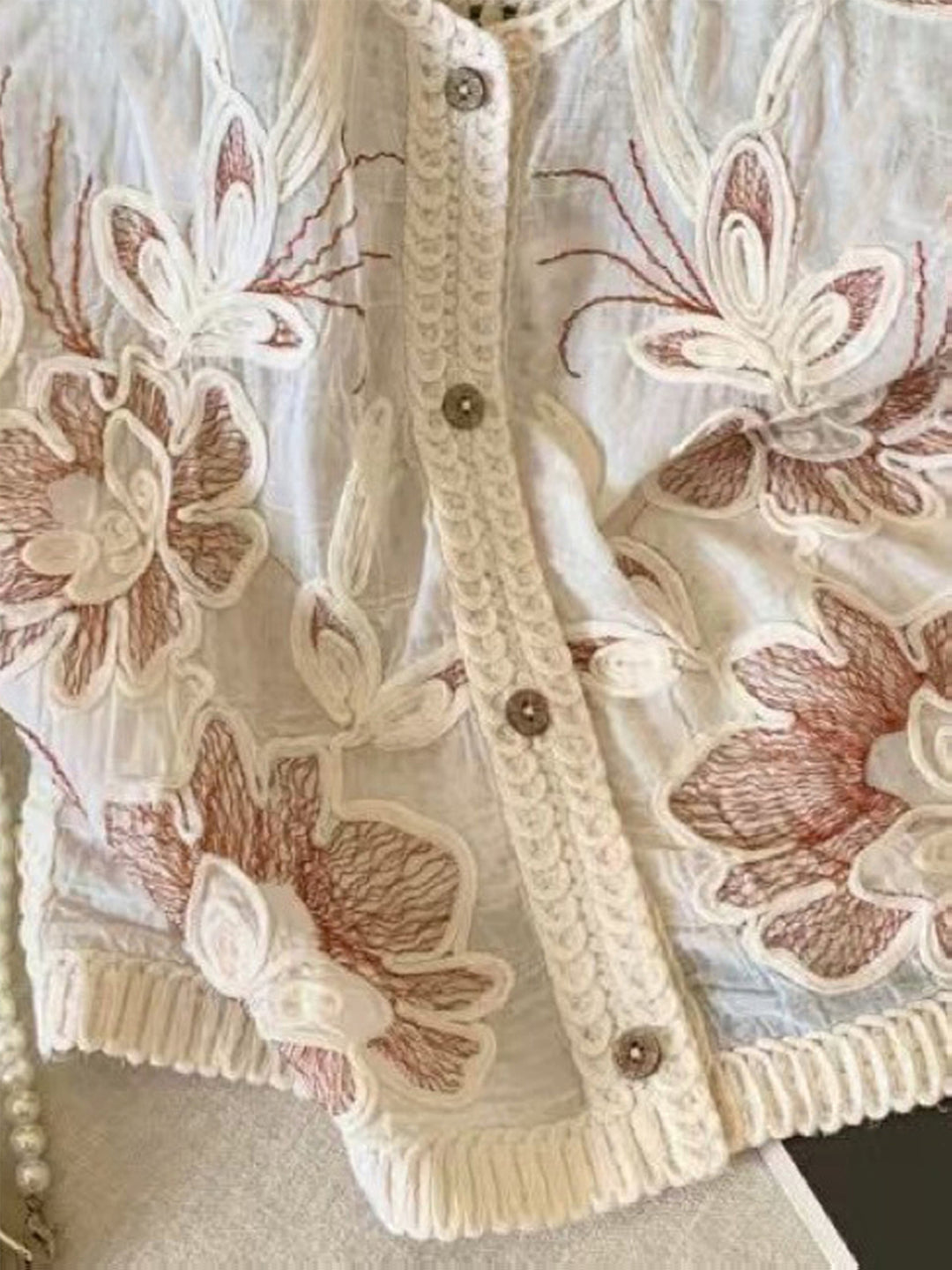 The Embroidered Crochet Cardigan