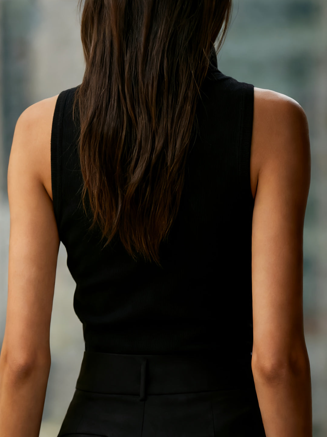 The Satin Pleated Top