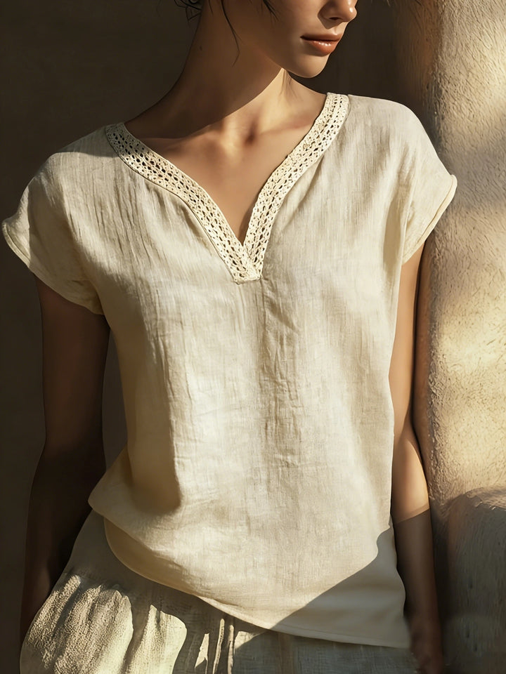 The Lace V-Neck Blouse