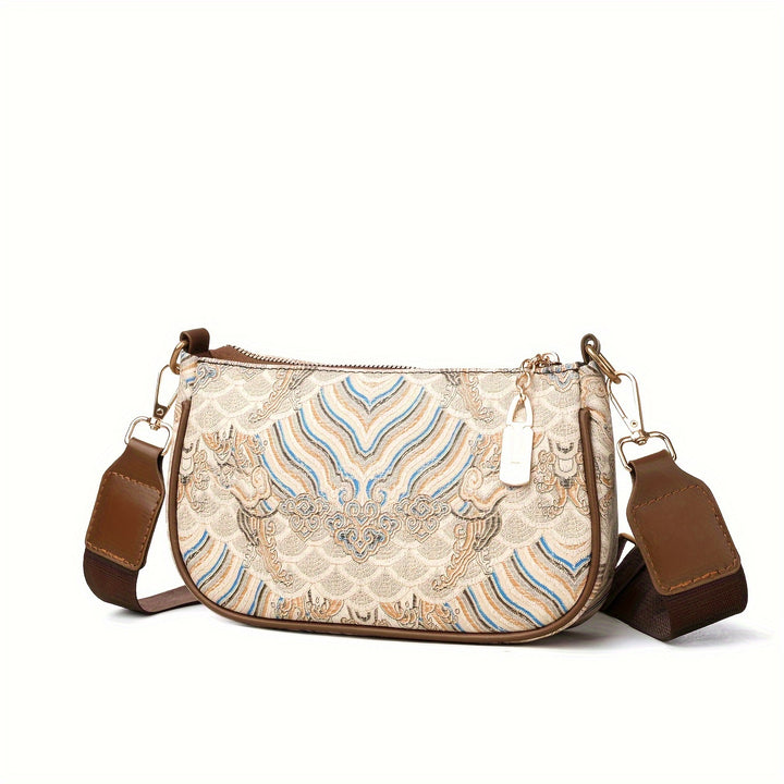 Luna Print Crossbody Bag — Lightweight Everyday Bag