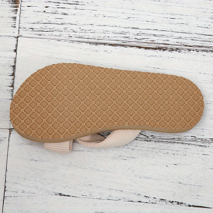 The Double-Flower Open-Toe Flip-Flops