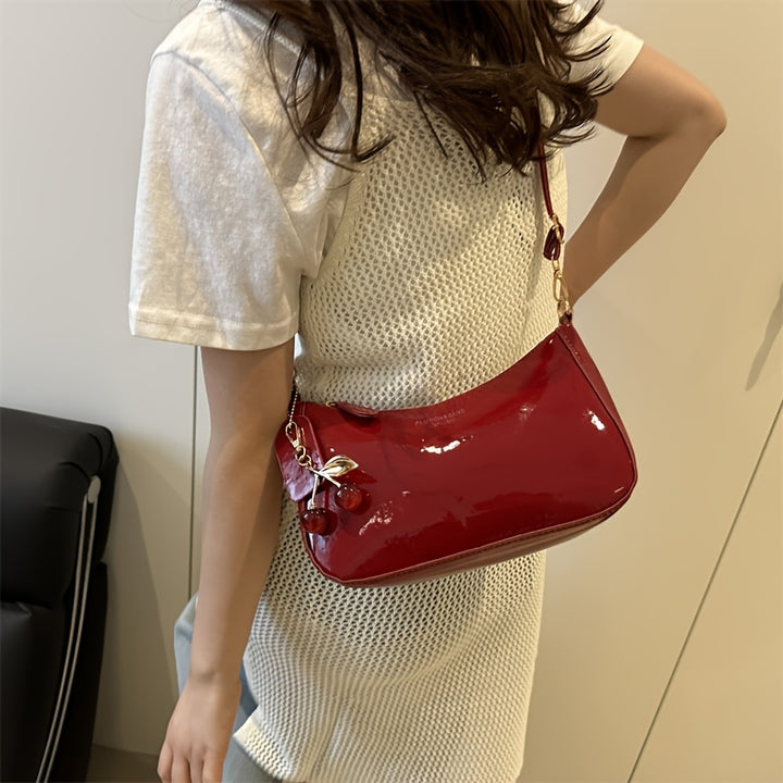 Textured Underarm Handbag