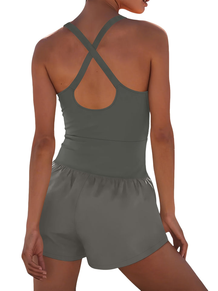 The Cross-Back Cutout Jumpsuit