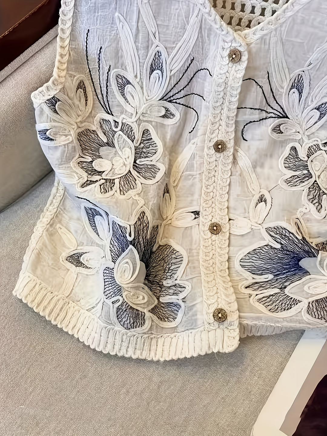 The Boho Floral Vest