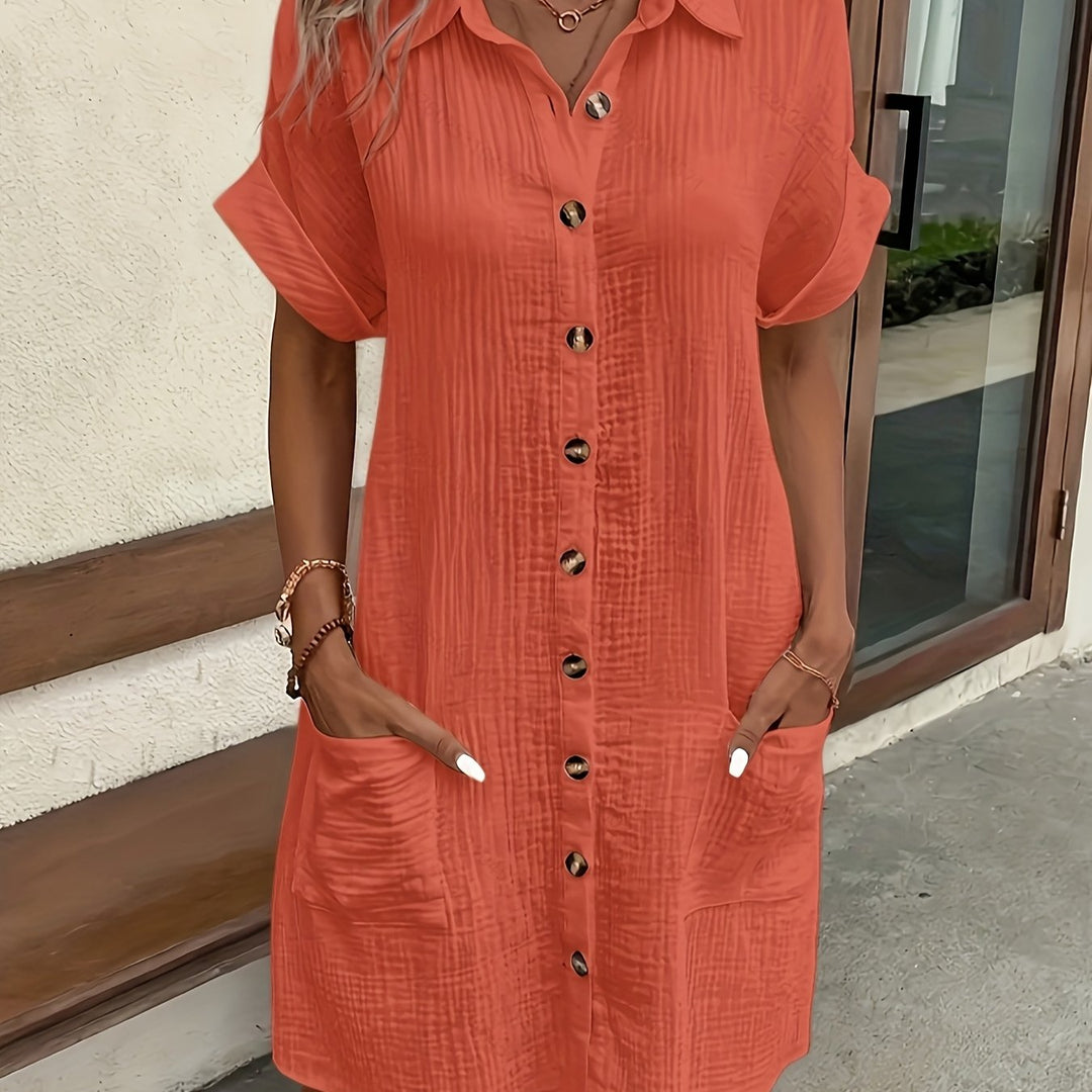 Eloise Shirt Dress — Vintage Button-Down Midi