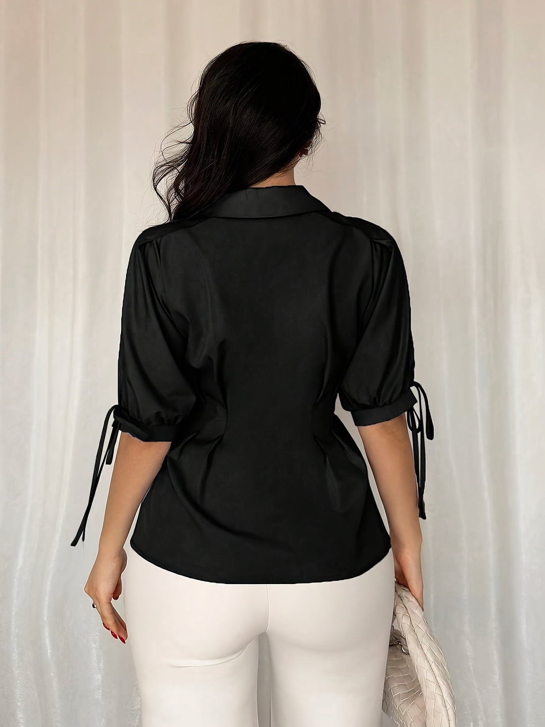 The Casual V-Neck Button Set