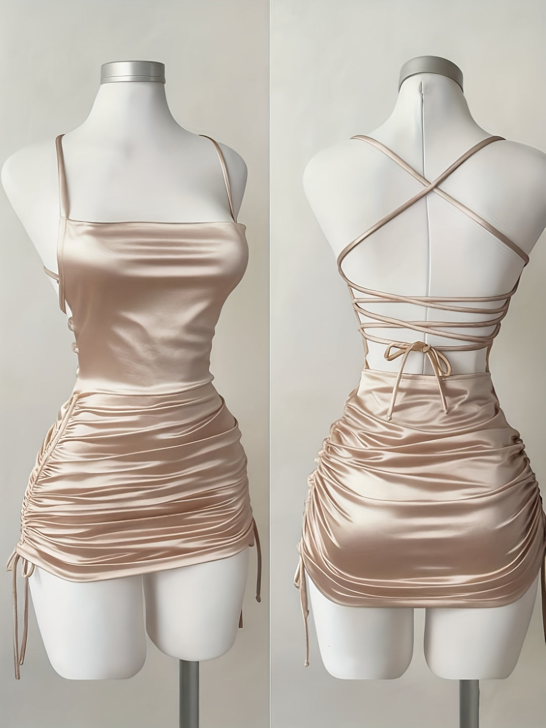 The Lace-Up Mini Dress