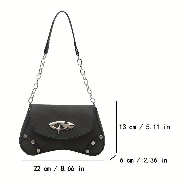 Nova Y2K Chain Shoulder Bag – Trendy & Versatile