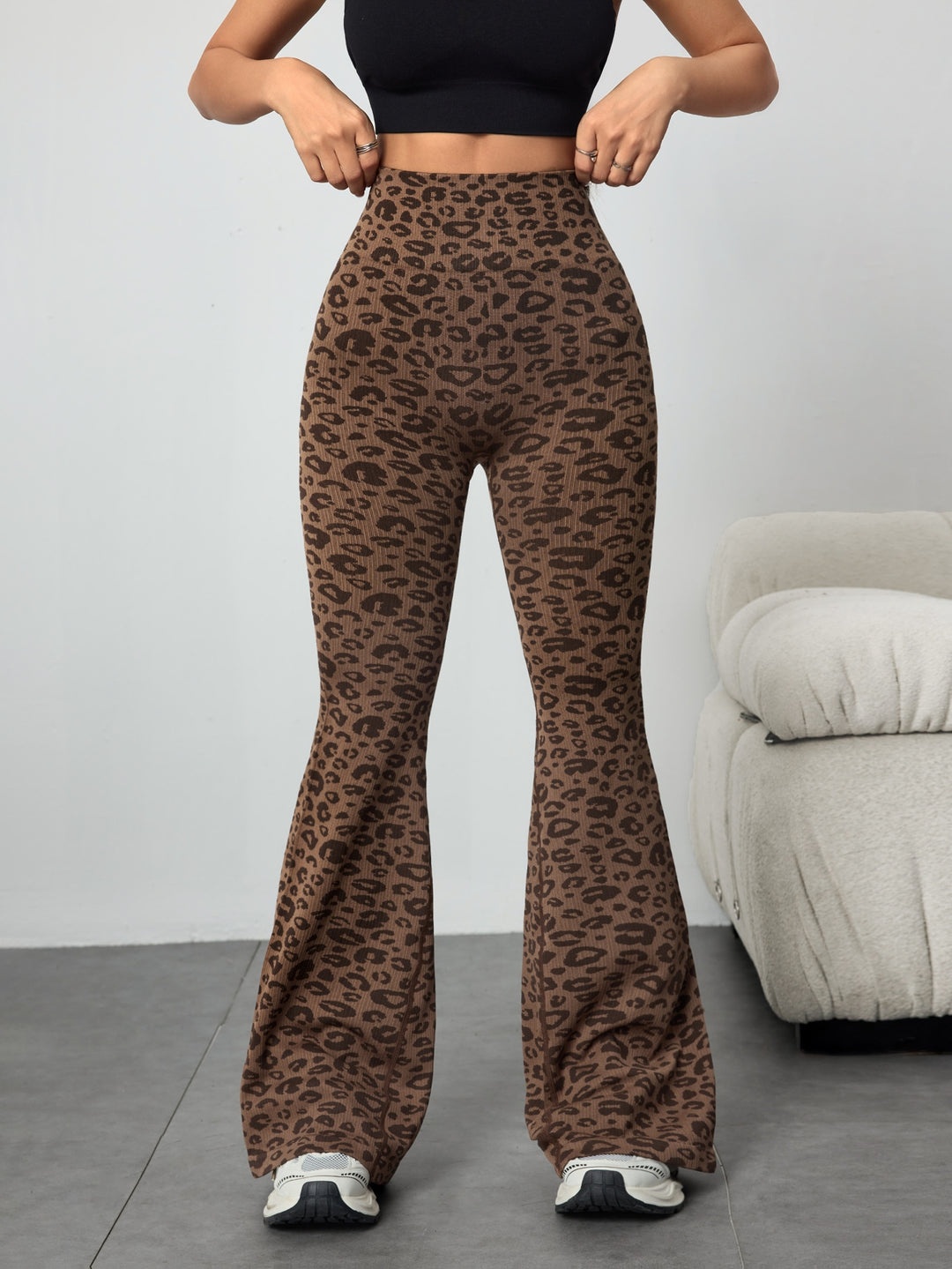 The Leopard Print Flare Legging