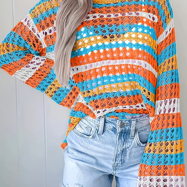 The Round Neck Long Sleeve Knit Top