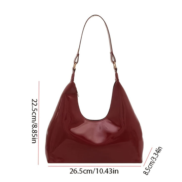 Burgundy Vintage French Shoulder Bag – Chic & Versatile
