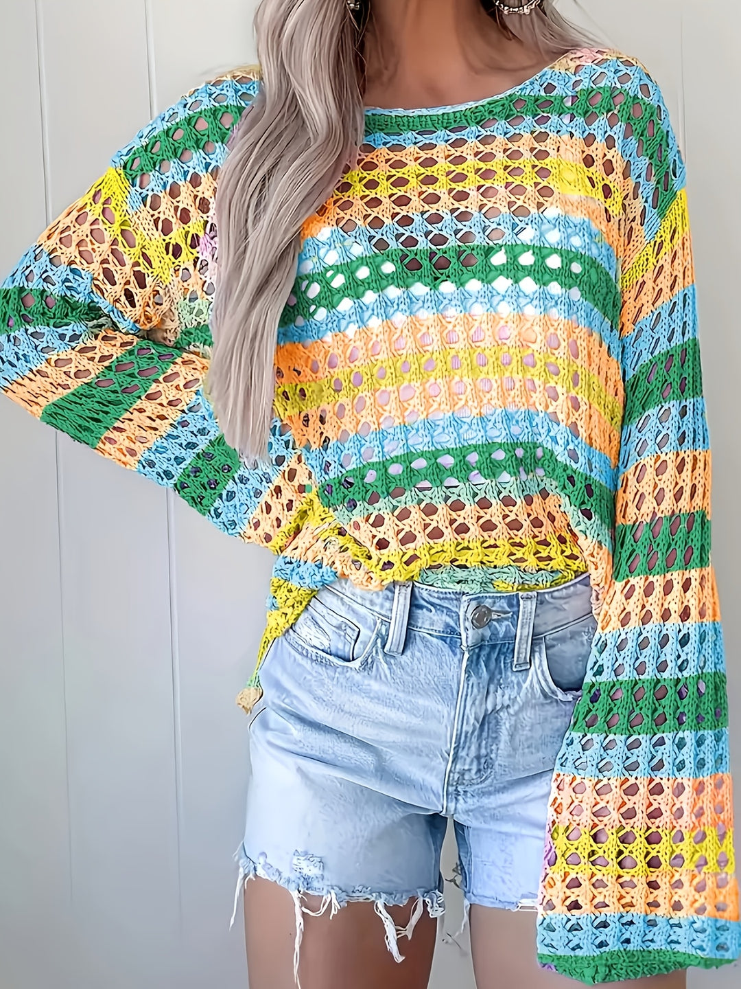 The Round Neck Long Sleeve Knit Top