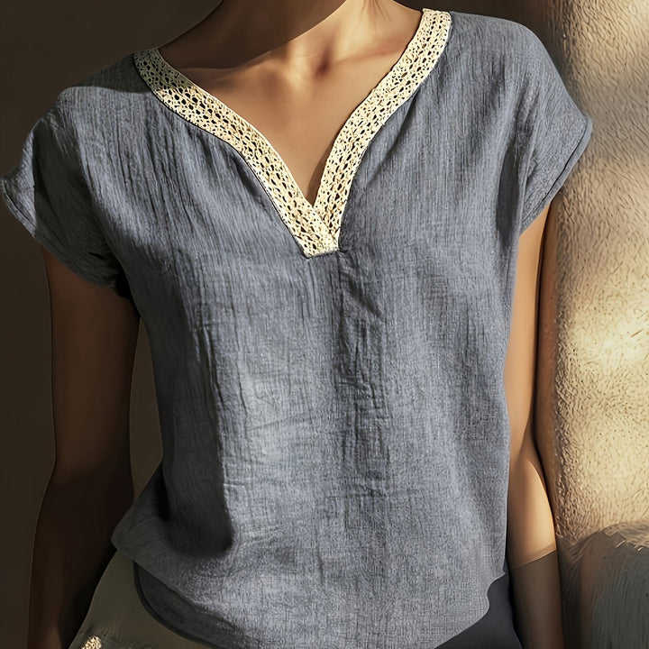 The Lace V-Neck Blouse