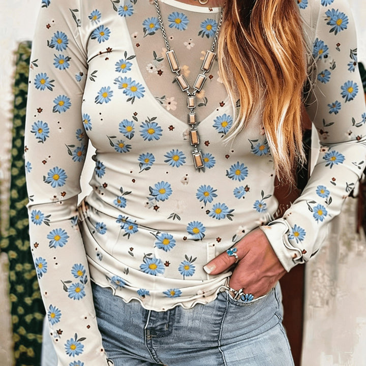 The Sheer Lace Blouse
