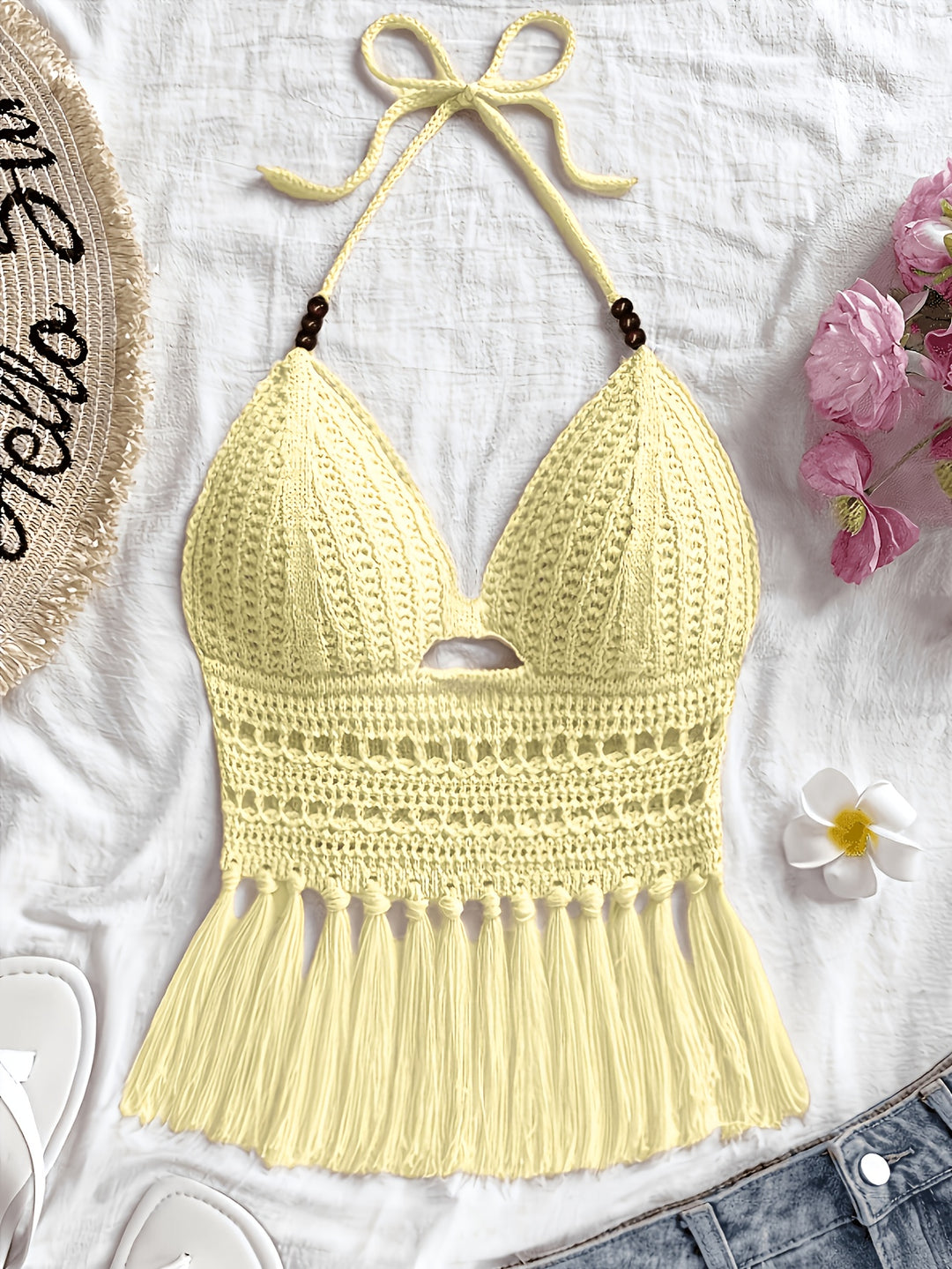The Beaded Tassel Holiday Top