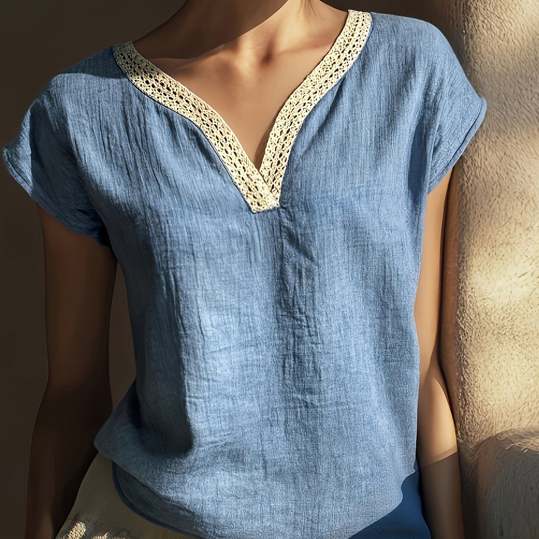 The Lace V-Neck Blouse