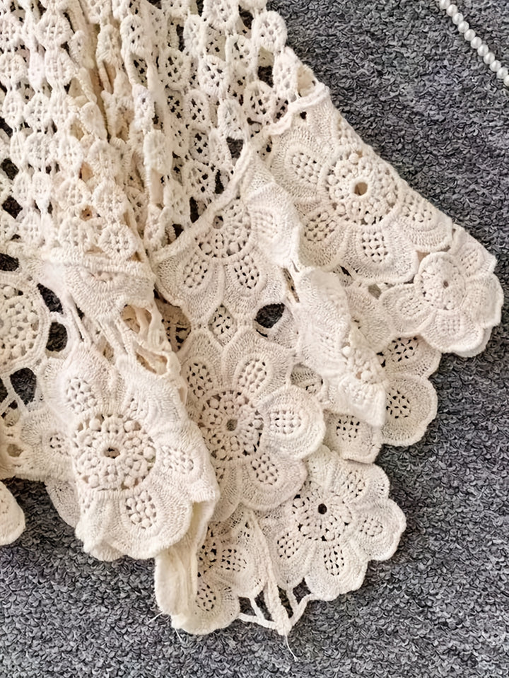 The Floral Patchwork Tie-Front Top