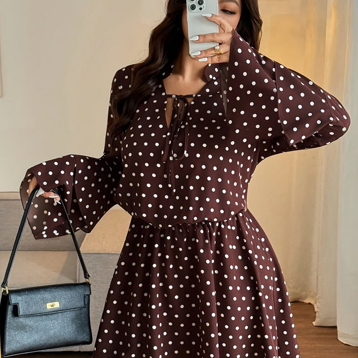 The Polka Dot V-Neck Dress