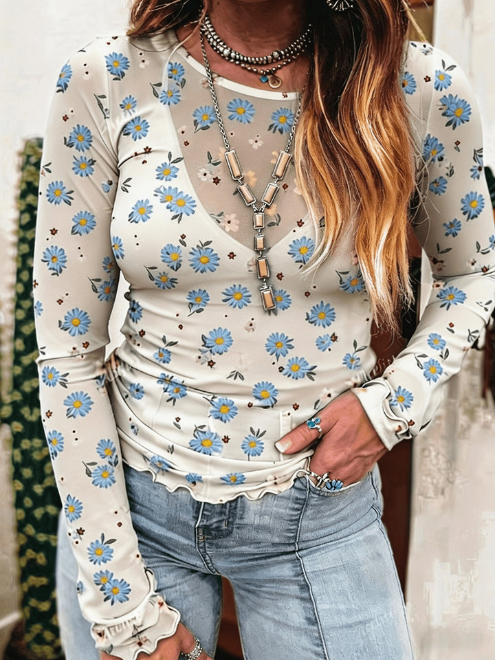 The Sheer Lace Blouse