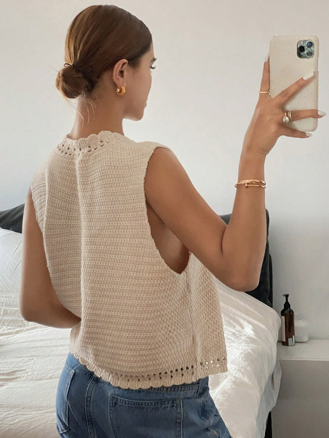 The V-Neck Button Sweater Vest