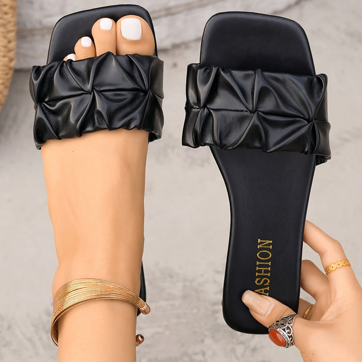 The Elegant Square-Toe Sandals