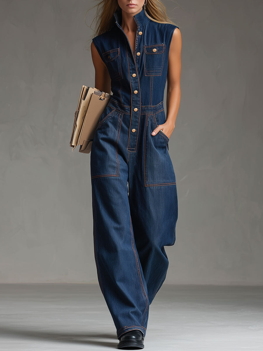 The Vintage Denim Jumpsuit