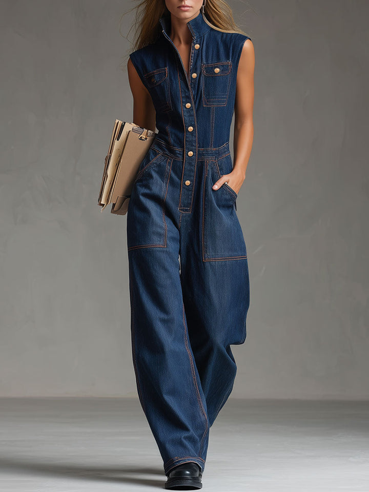 The Vintage Denim Jumpsuit