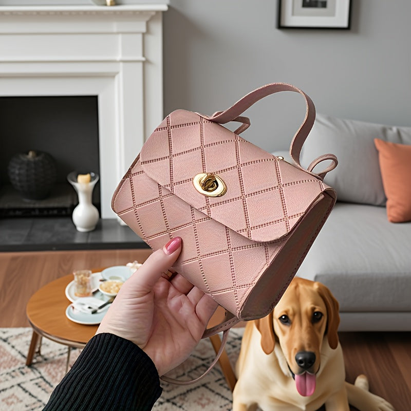 Twist Lock Crossbody Bag