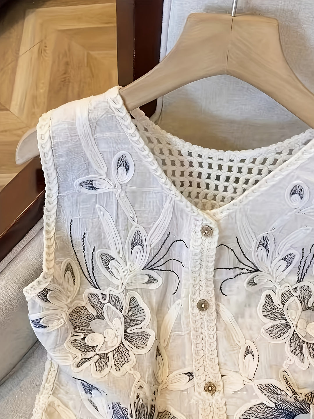 The Boho Floral Vest