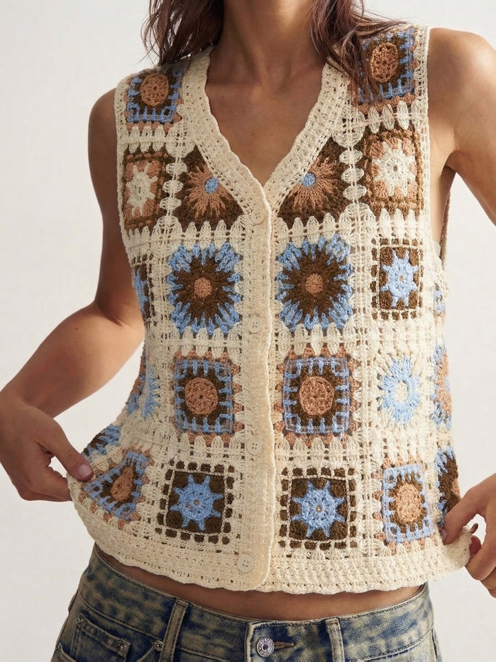 The Granny Square Crop Vest
