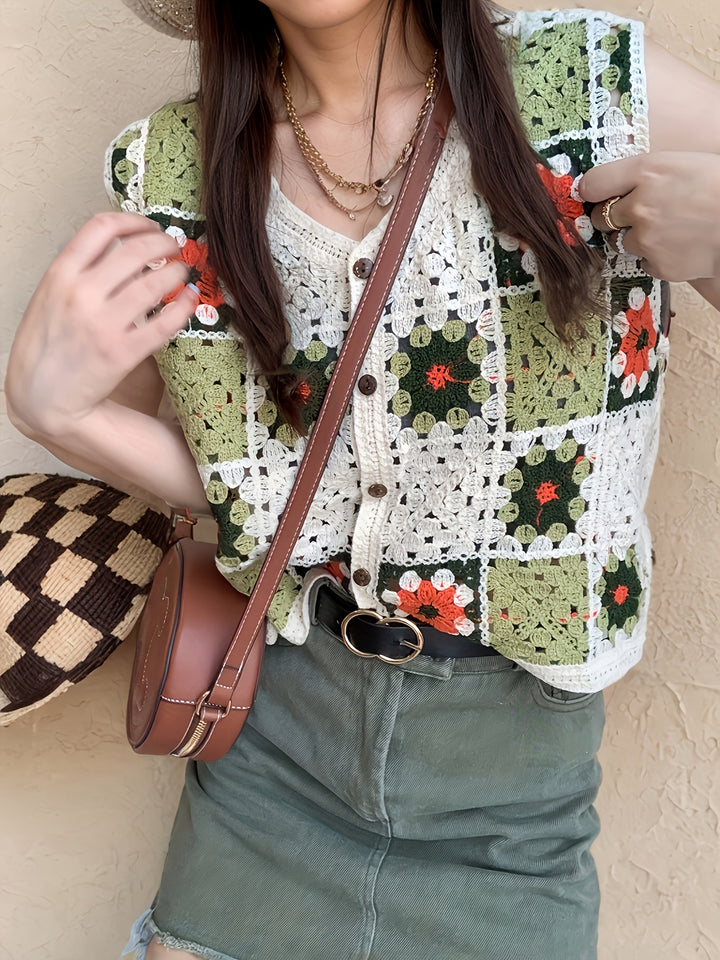 The Boho Embroidered Sleeveless Top