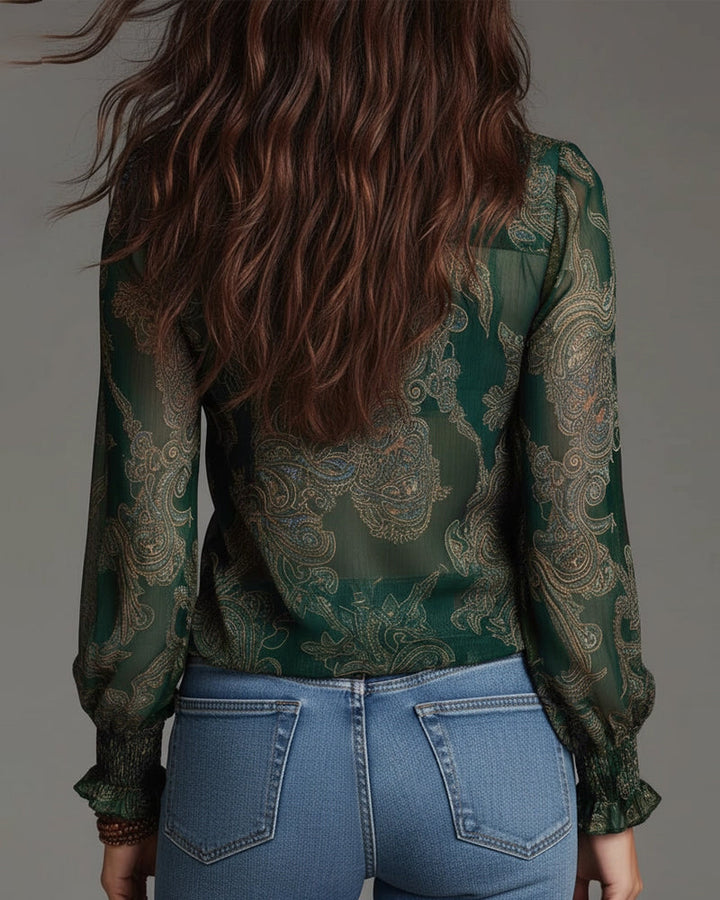 The Norina V-Neck Blouse
