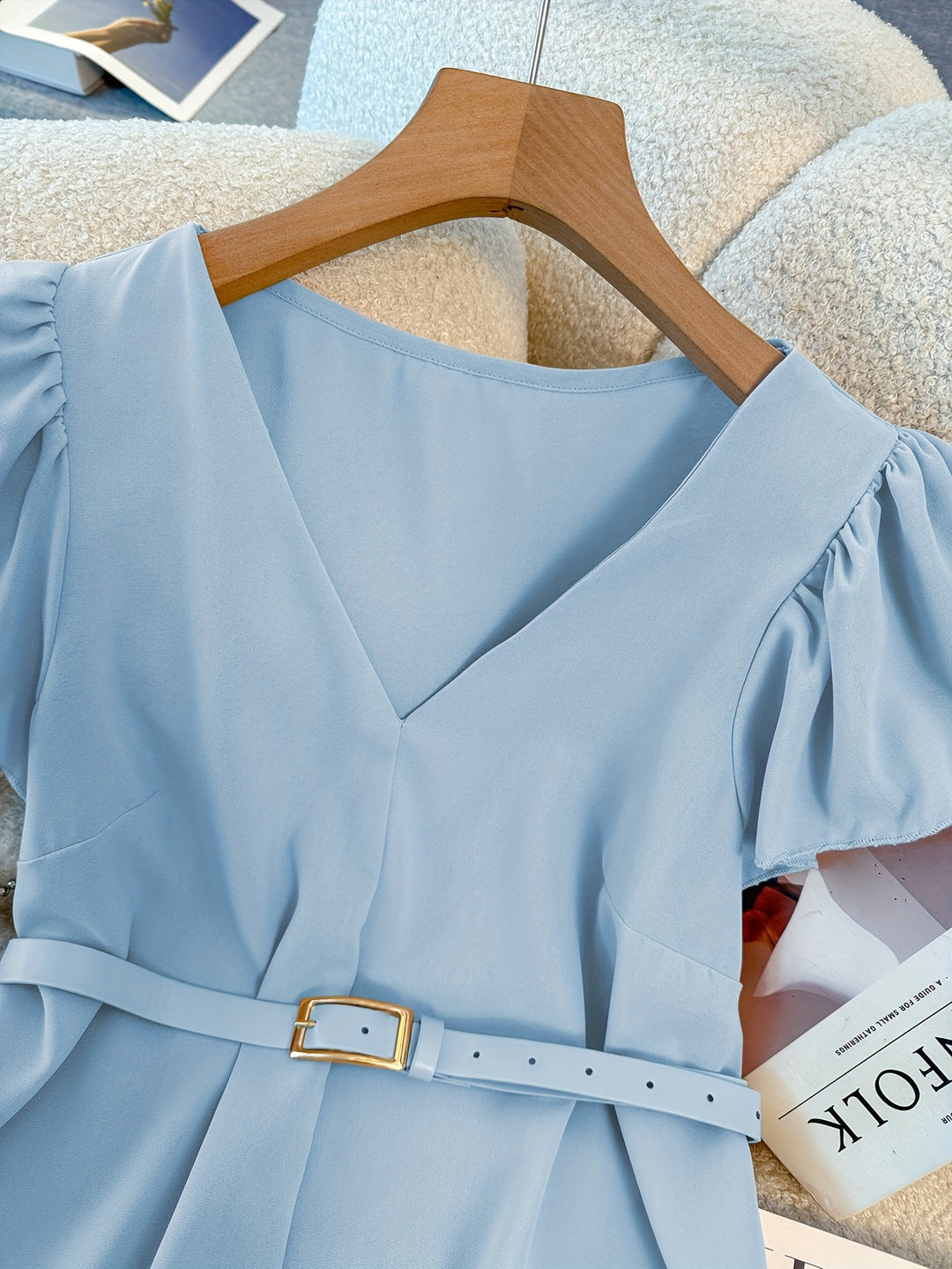 The V-Neck Shirting Set