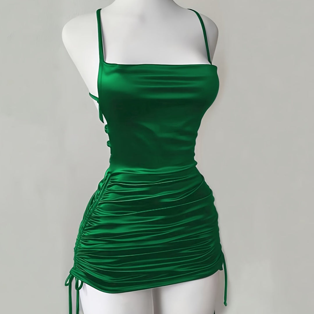 The Lace-Up Mini Dress
