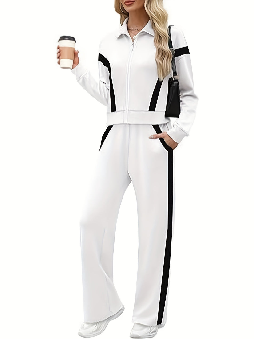 The Mara Stripe Lounge Set