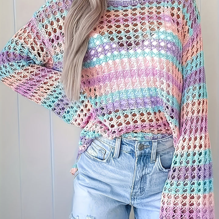 The Round Neck Long Sleeve Knit Top
