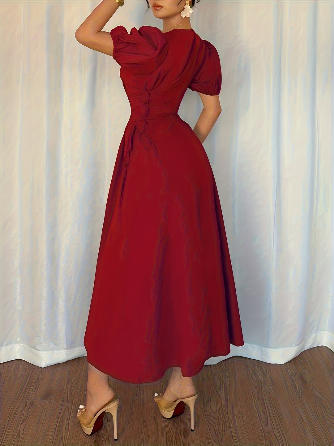 The Solina Drawstring Dress