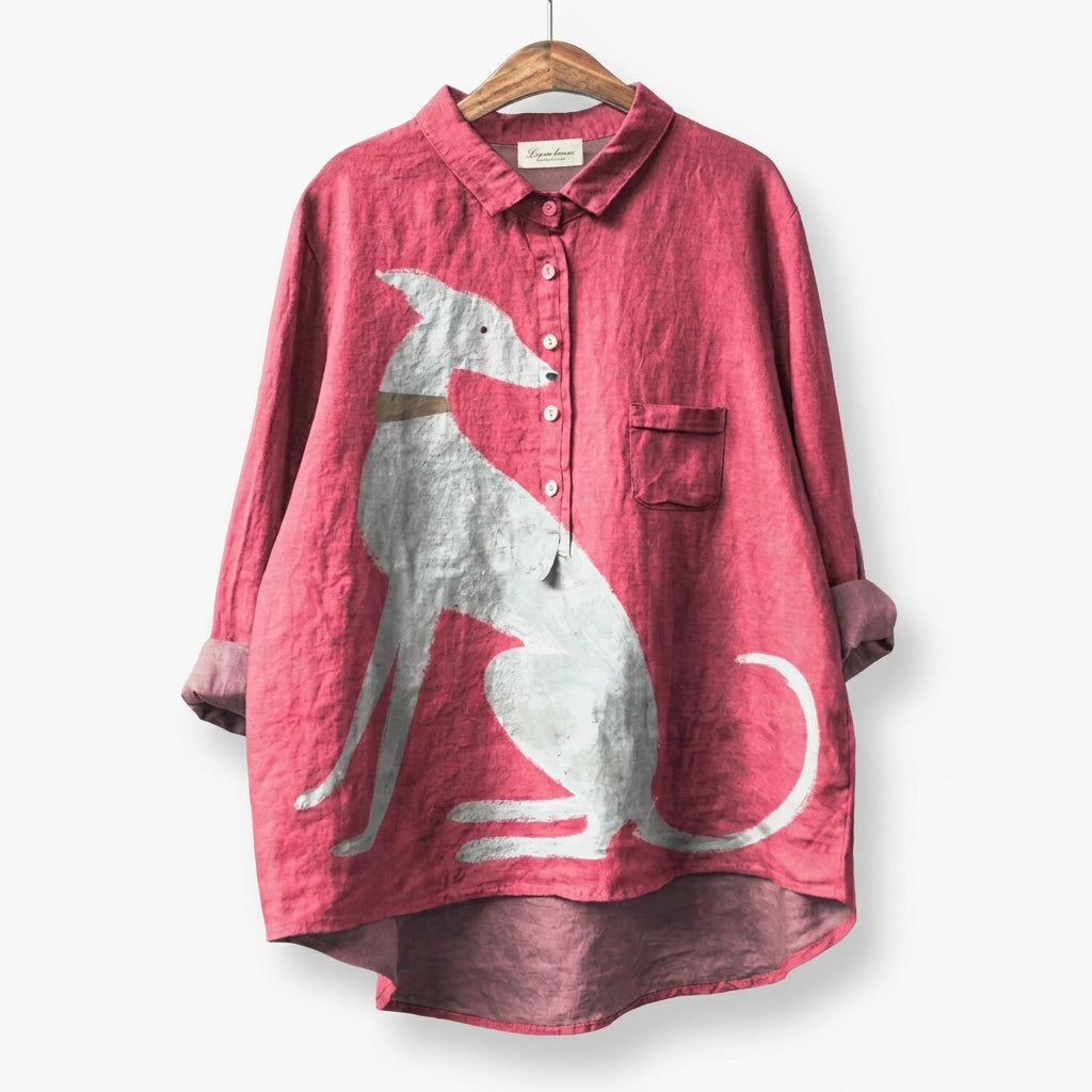 The Kenzie Dog-Print Top