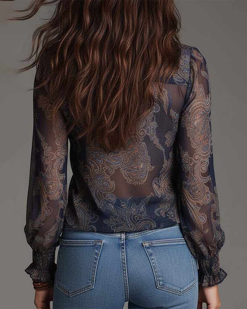 The Norina V-Neck Blouse