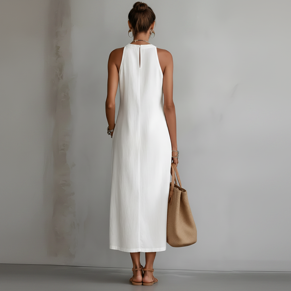 Linen Midi Dress